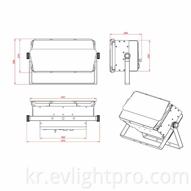 Color Cob Blinder Led